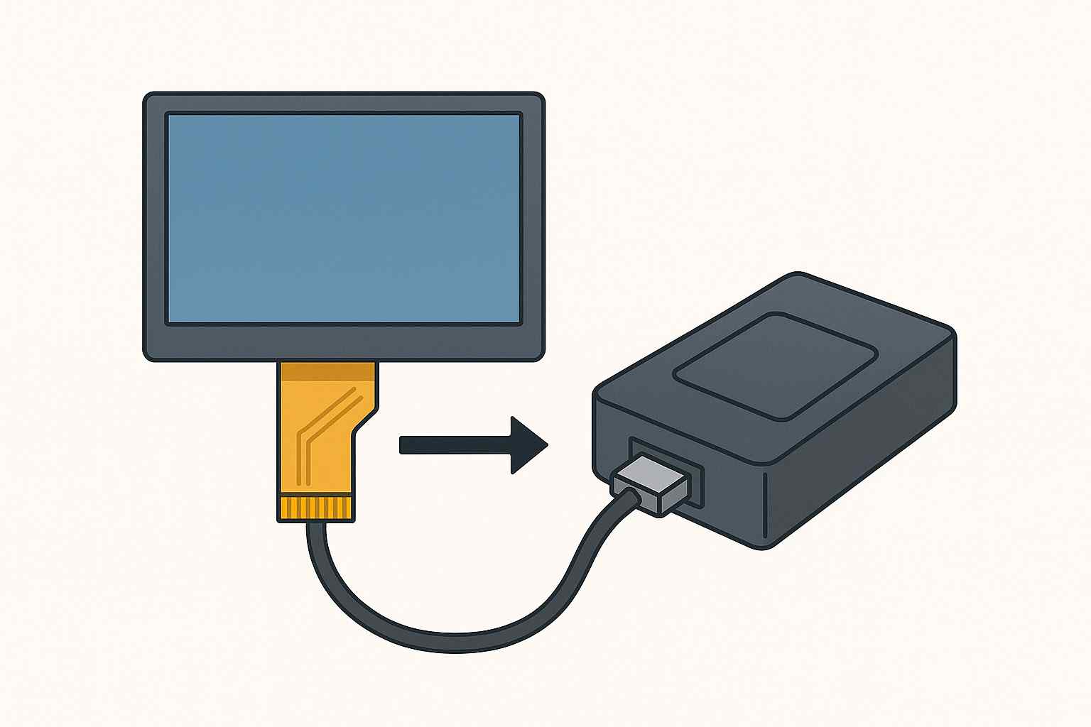 TFT液晶屏怎么组装？LCD工业液晶屏安装流程