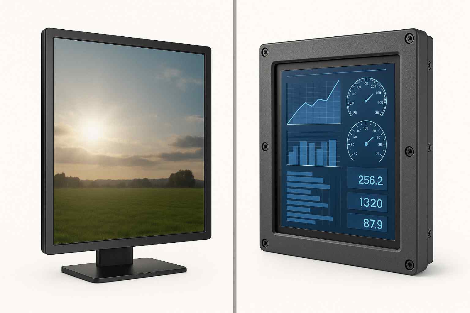 TFT-LCD工业液晶屏与普通液晶屏有什么区别？哪一个更好呢？