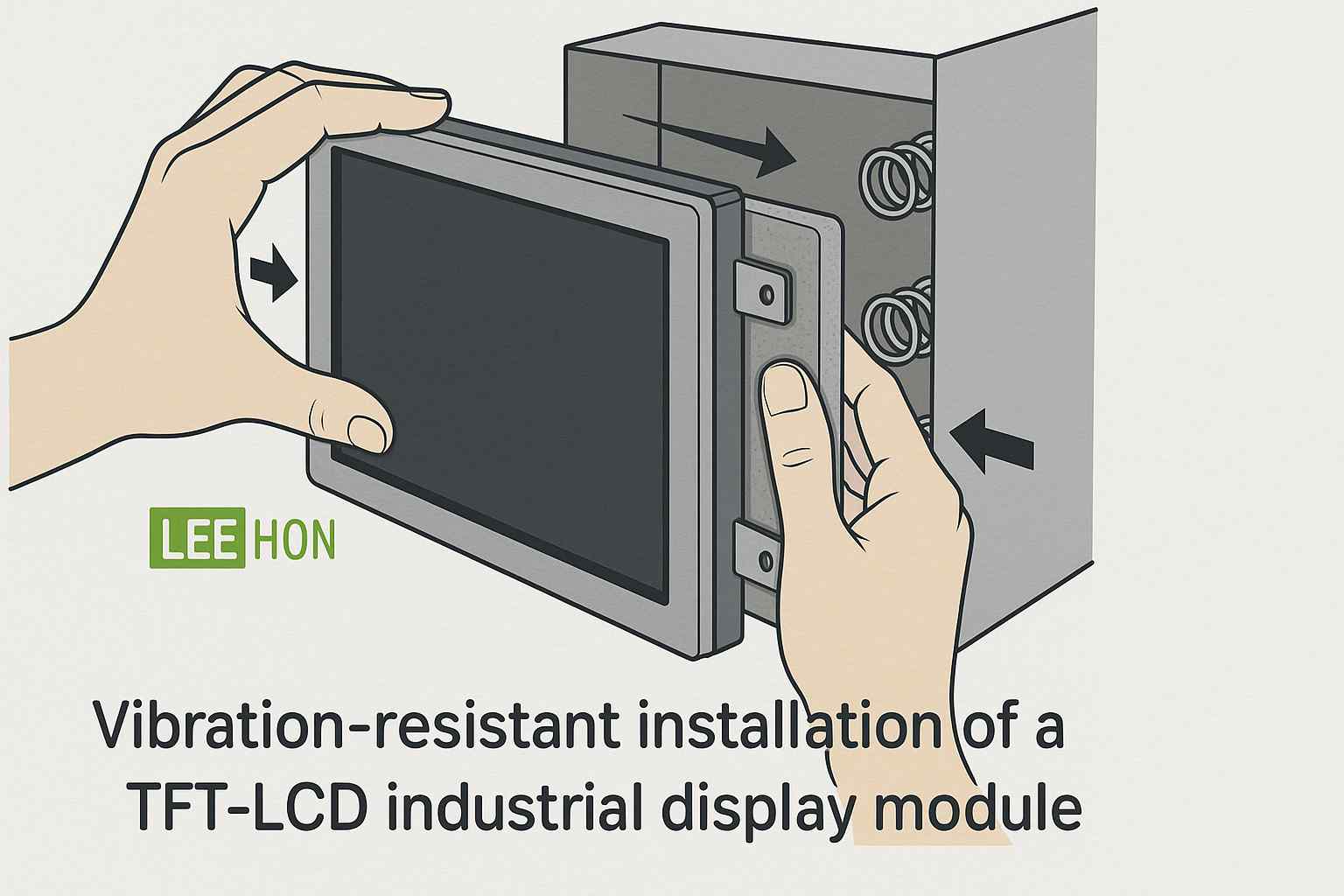 TFT-LCD工业液晶屏模组安装中如何防震及电磁屏蔽呢？
