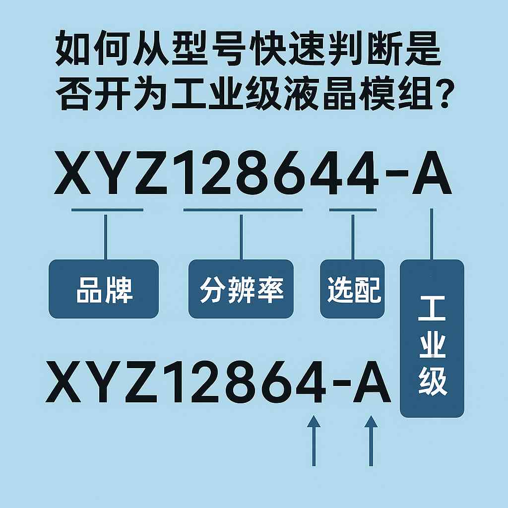 如何从型号快速判断液晶屏是否为工业级液晶模组？