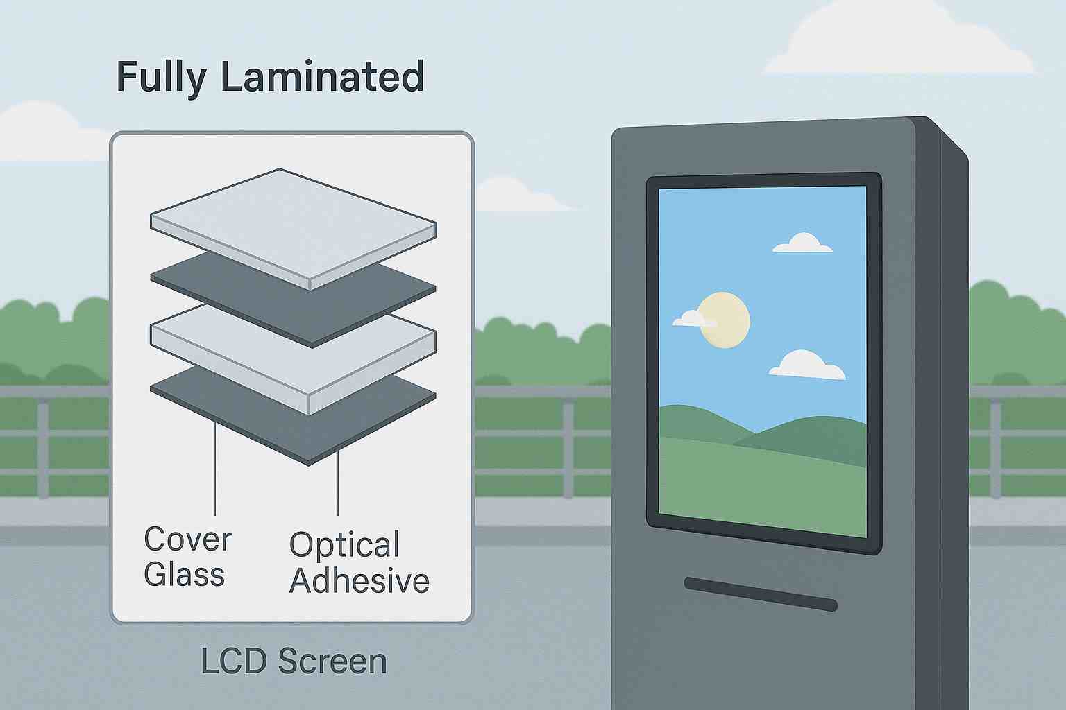 为什么户外设备液晶屏幕需要做全贴合呢？