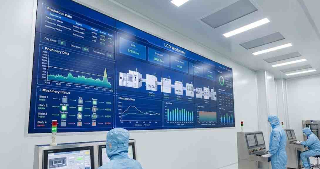 LCD工业可视化液晶屏在工厂车间的应用场景解决方案