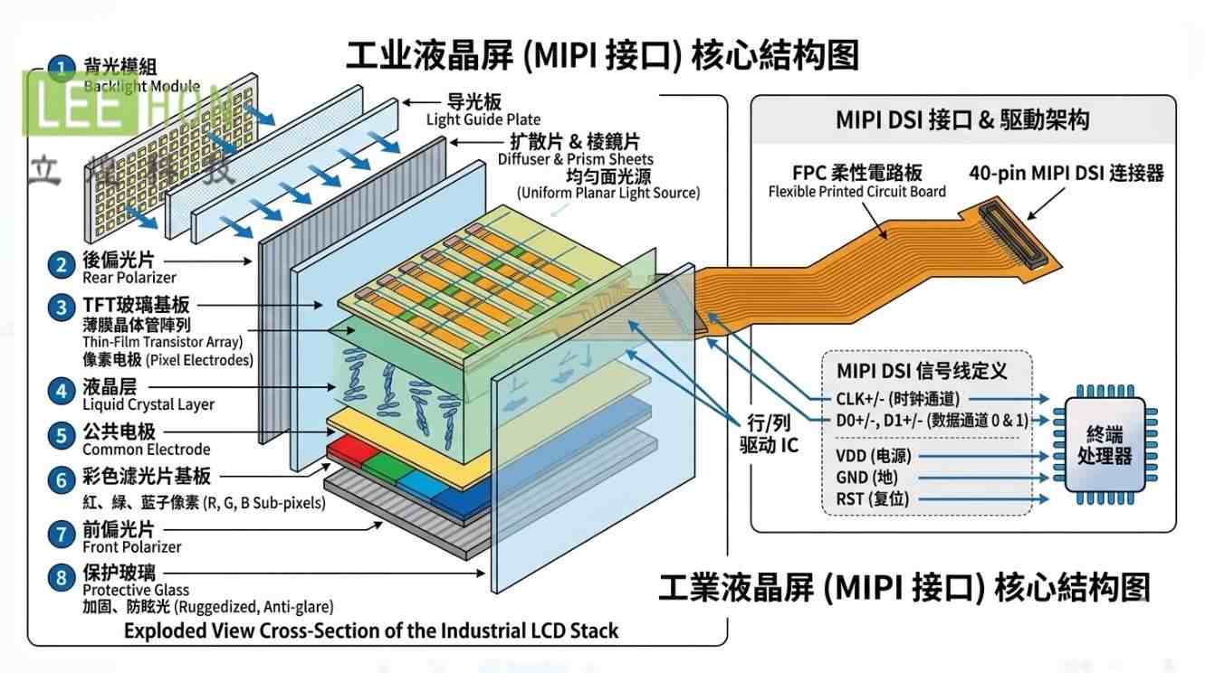 2026年MIPI屏幕LCD工业液晶屏中更先进,什么情况下选择呢？