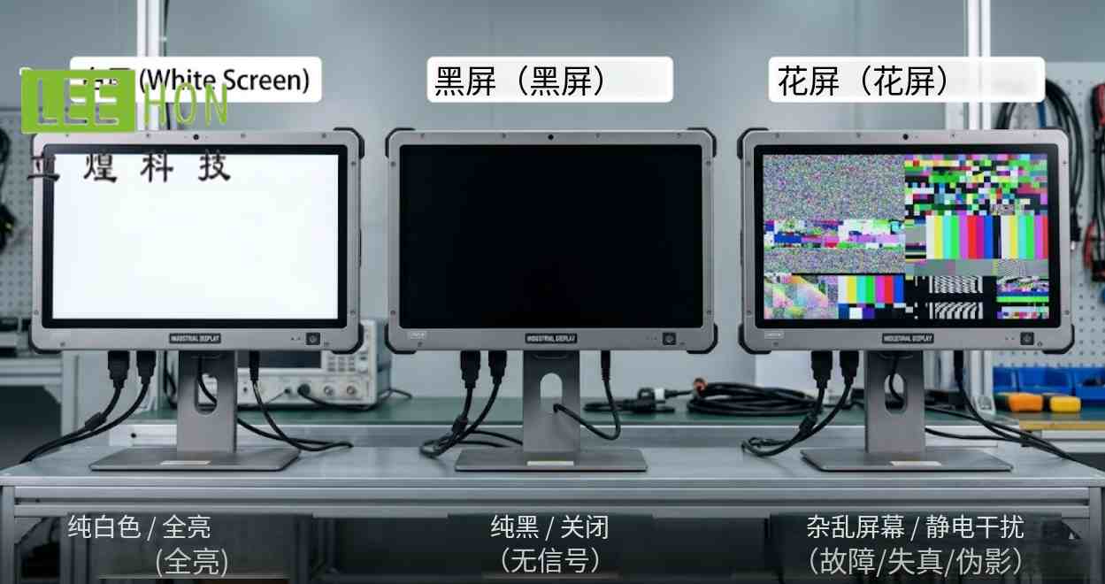 TM101JDHG33天马10.1液晶屏点亮排查:黑屏、白屏、花屏，分别优先检查