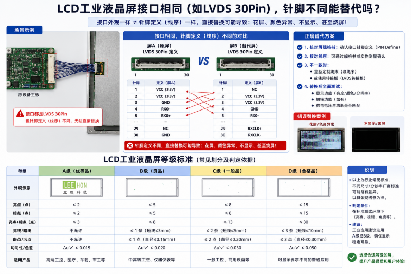 LCD工业液晶屏达到A规标准，A级标准是国家标准吗？