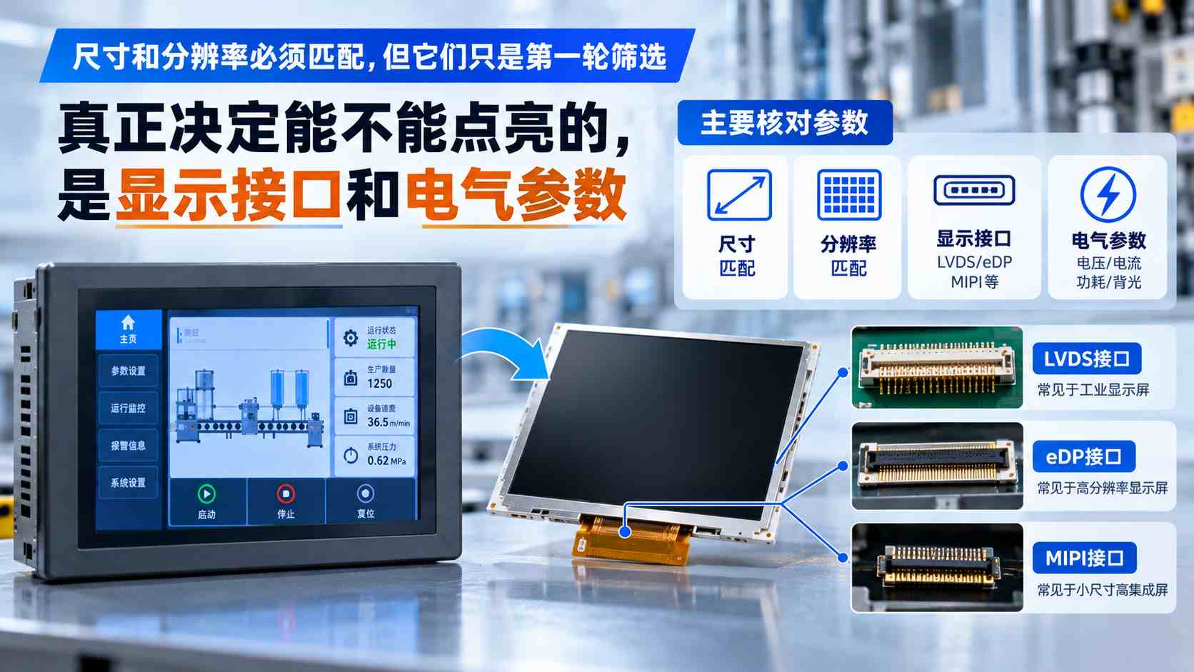 显示接口尺寸